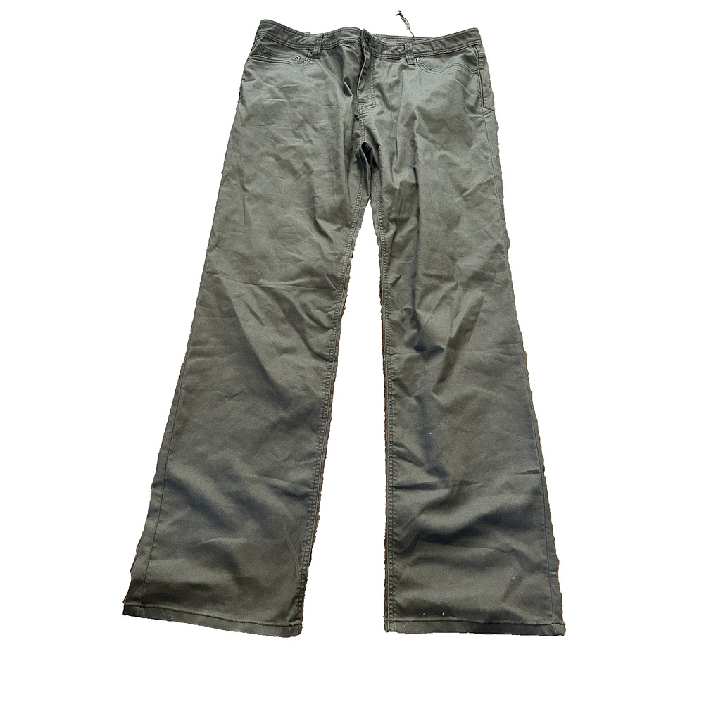 Prana‎ Mens 42x36 Olive Green Bridger Jean Slim Fit Straight Organic Cotton NWT